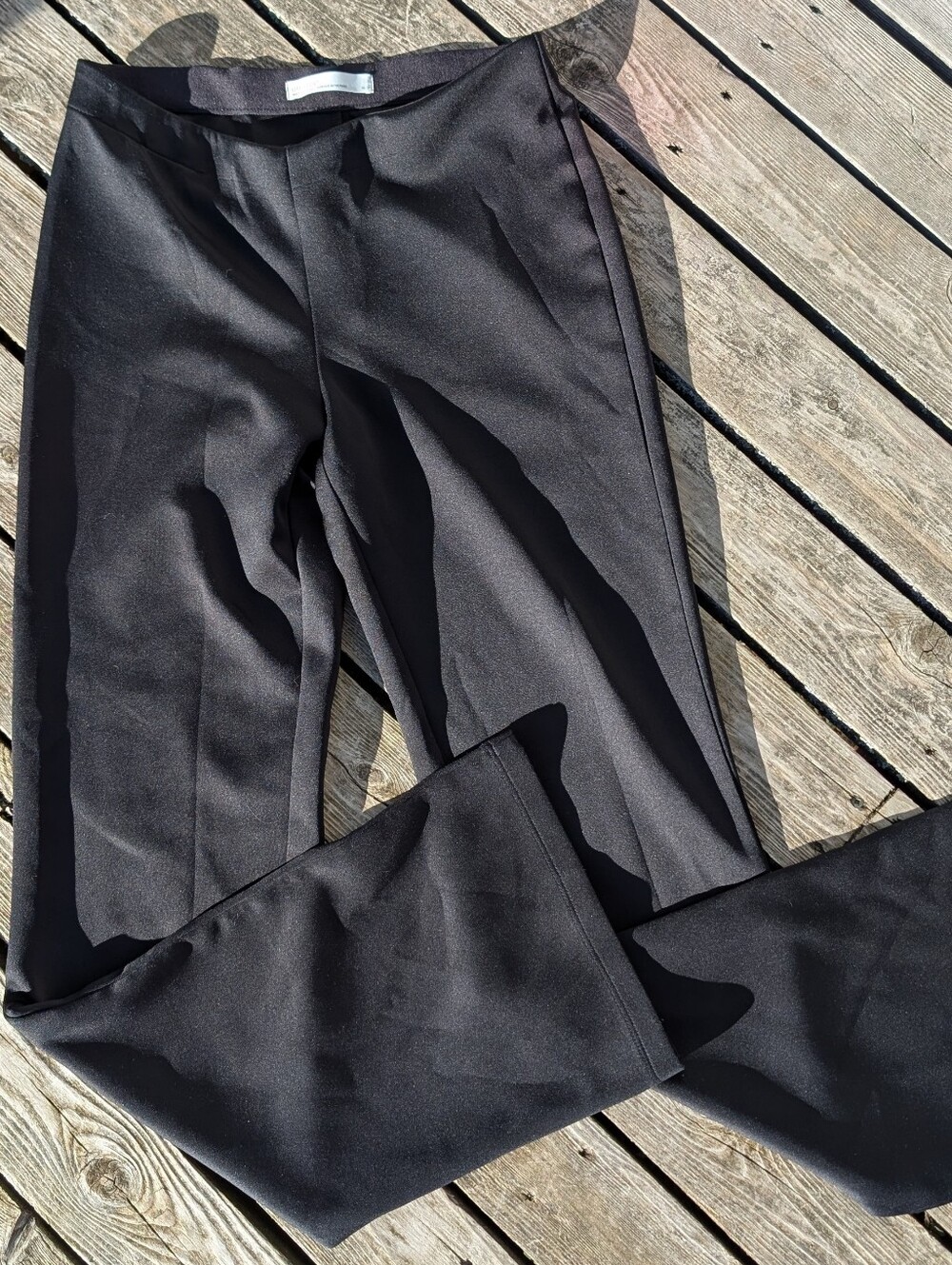 Oak + Fort Black Flare Trousers - Size XS